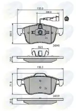 колодки дисковые торм. перед. AR CBP11718 COMLINE