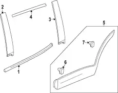 F-MOLDING 42861627 GM