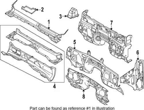 Решетка радиатора FORD N1WZ26022A68P