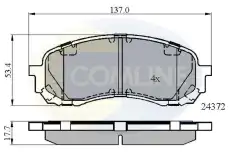 колодки дисковые торм. перед. Sub CBP01778 COMLINE