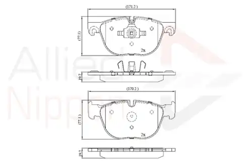 колодки дисковые торм. перед. BMW ADB06003 COMLINE