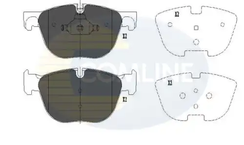 Тормозные колодки дисковые передняя ось COMLINE CBP06003