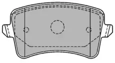 колодки дисковые з. Audi ADB01709 COMLINE