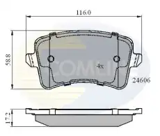 Тормозные колодки дисковые COMLINE CBP01709
