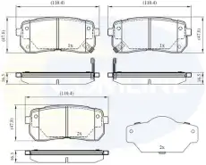Тормозные колодки дисковые COMLINE CBP31675