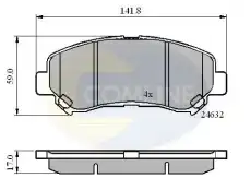 Тормозные колодки дисковые COMLINE CBP01577