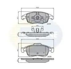 Тормозные колодки дисковые COMLINE CBP01719