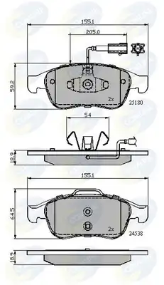 колодки дисковые торм. перед. AR CBP12028 COMLINE