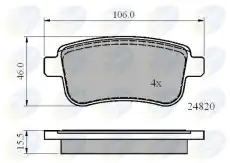 Тормозные колодки дисковые COMLINE CBP02014