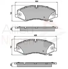 колодки дисковые торм. перед. LRov ADB02030 COMLINE