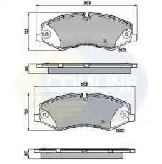 колодки дисковые торм. перед. LRov CBP02030 COMLINE