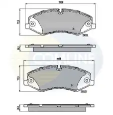 колодки дисковые торм. перед. LRov CBP02030 COMLINE