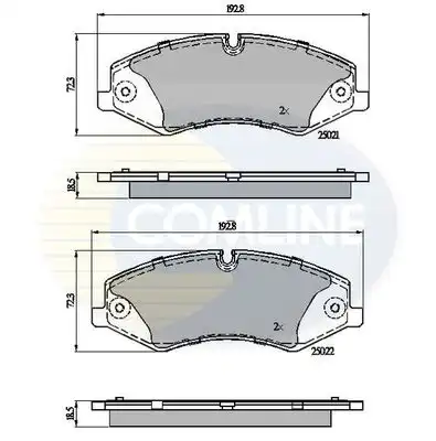 колодки дисковые торм. перед. LRov CBP02030 COMLINE