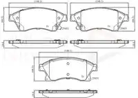 колодки дисковые торм. перед. Opel ADB32038 COMLINE