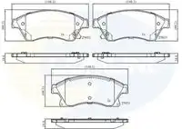 Тормозные колодки дисковые COMLINE CBP32038