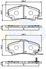 Тормозные колодки дисковые COMLINE CBP36066