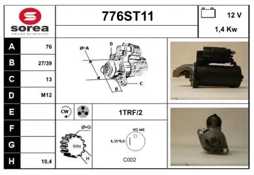 Стартер STARTCAR 776ST11