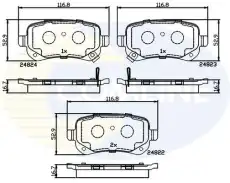 Тормозные колодки дисковые COMLINE CBP36067