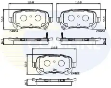 Тормозные колодки дисковые COMLINE CBP36067