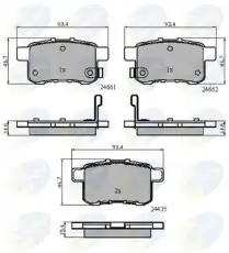 Тормозные колодки дисковые COMLINE CBP31711