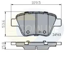 Тормозные колодки дисковые COMLINE CBP02022