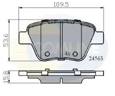 Тормозные колодки дисковые COMLINE CBP02022