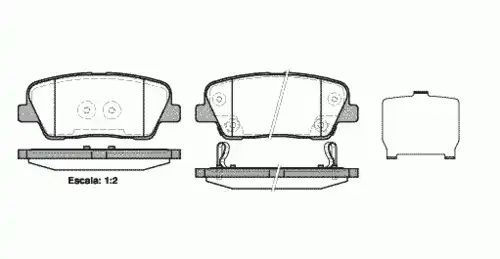 Тормозные колодки дисковые WOKING P13743.02