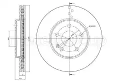 Тормозной диск METELLI 23-0832C вентилируемый , передняя ось
