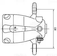 Суппорт тормозной TRIALLI CF 084724