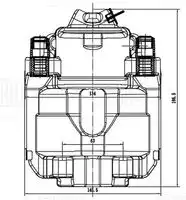 Суппорт тормозной TRIALLI CF 052313 передняя ось слева