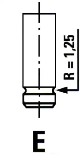 клапан впускной Ford VL093500 IPSA