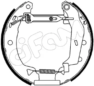 шланг тормозной задн. Ren 151-157 CIFAM