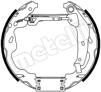 шланг тормозной задн. Opel 51-0182 METELLI
