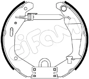 шланг тормозной задн. Audi 151-207 CIFAM