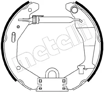 шланг тормозной задн. Audi 51-0207 METELLI