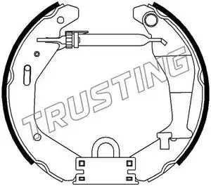 шланг тормозной задн. Audi 6318 TRUSTING