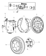 Колесный тормозной цилиндр 05191305AA CHRYSLER