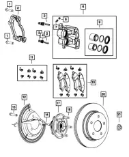 Датчик ABS CHRYSLER 68170065AG
