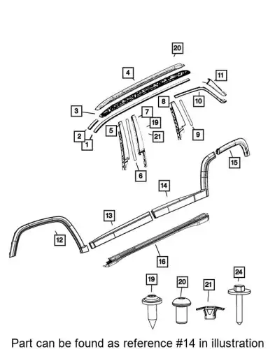 REAR DOOR 7ST48TZZAA CHRYSLER