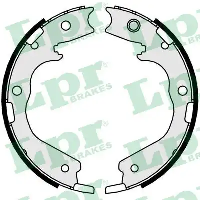 колодки бараб. торм. ручника Opel 01078 LPR