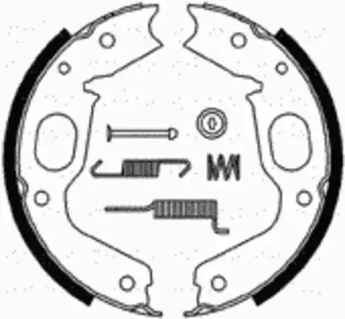 колодки бараб. торм. ручника Mits 153-264K CIFAM