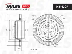 Тормозной диск MILES K211324