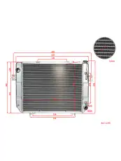 Радиатор системы охлаждения двигателя WILMART H93D212403