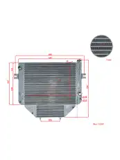 Радиатор системы охлаждения двигателя WILMART H93D212403