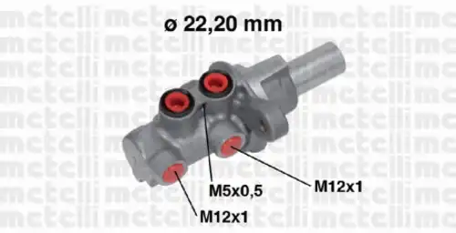 Главный тормозной цилиндр 05-0686 METELLI