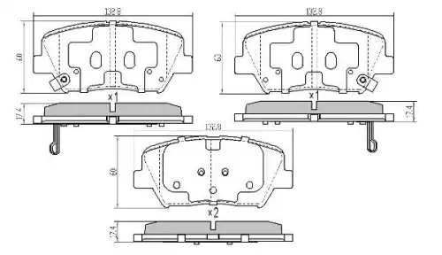 Тормозные колодки дисковые FREMAX FBP-1898