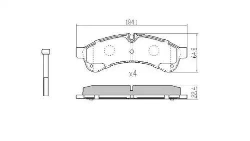Тормозные колодки дисковые FREMAX FBP-2072
