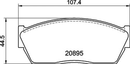 Тормозные колодки дисковые передняя ось MINTEX MDB1259