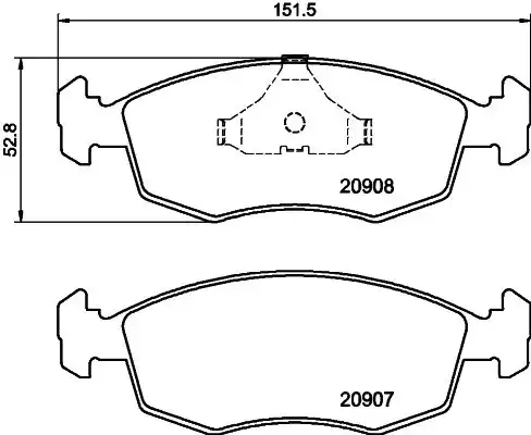 Тормозные колодки дисковые передняя ось MINTEX MDB1290