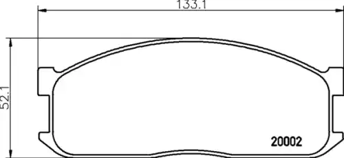 Тормозные колодки дисковые передняя ось MINTEX MDB1346